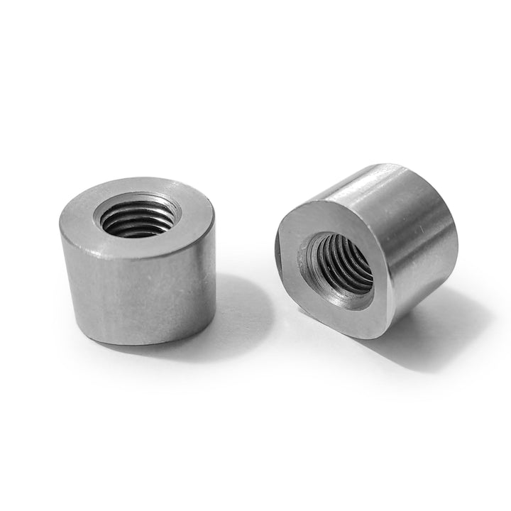 DRT Universal M10x1.25P Coped Steel Weld Bung - Rugged Terrain