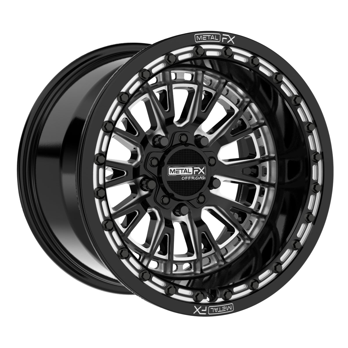 Slayer R Beadlock - Gloss Black Contrast Cut | Metal FX