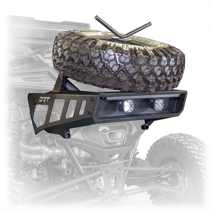 DRT Polaris RZR Pro R Desert Runner Fixed Tire Carrier - Rugged Terrain