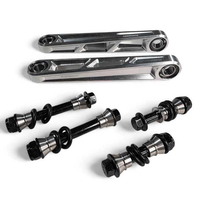 Elektric Offroad Front Sway Bar Links Anodized (Clear) for 2024+ Can - Am Maverick R - Rugged Terrain