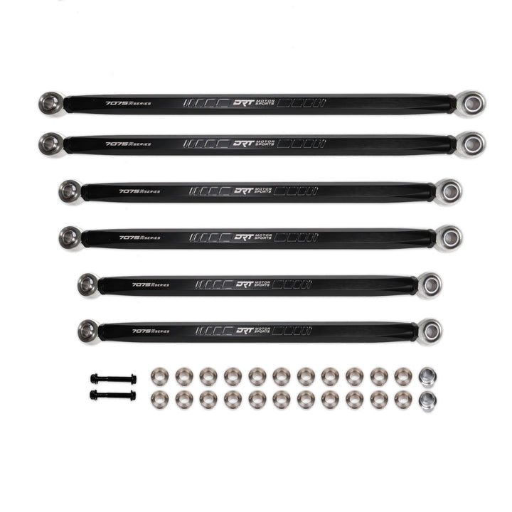 DRT Motorsports Billet Aluminum Race Series 7075 XD Hex Bar Radius Rod Set For Can Am Maverick R - Rugged Terrain