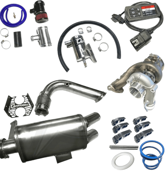 Aftermarket Assassins Stage 4 Sleeper Big Turbo for 2020 X3 RR 195 HP Lock & Load Kit - Rugged Terrain