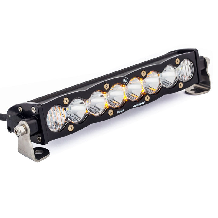 S8 Straight LED Light Bar 10" Driving/ Combo Clear - Rugged Terrain