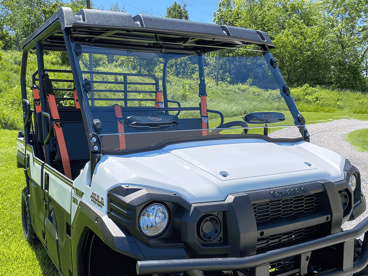 Spike Kawasaki Mule PRO - FX and FX/T Windshield W/Comfort Flow Vents - Hard Coated - Rugged Terrain
