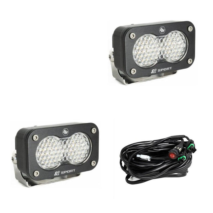Baja Designs S2 Sport LED Light Pods - Clear (2 Sets) - Rugged Terrain