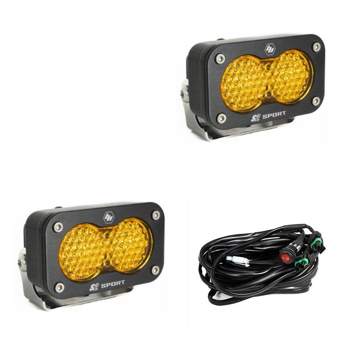 Baja Designs S2 Sport LED Light Pods - Amber (2 Sets) - Rugged Terrain
