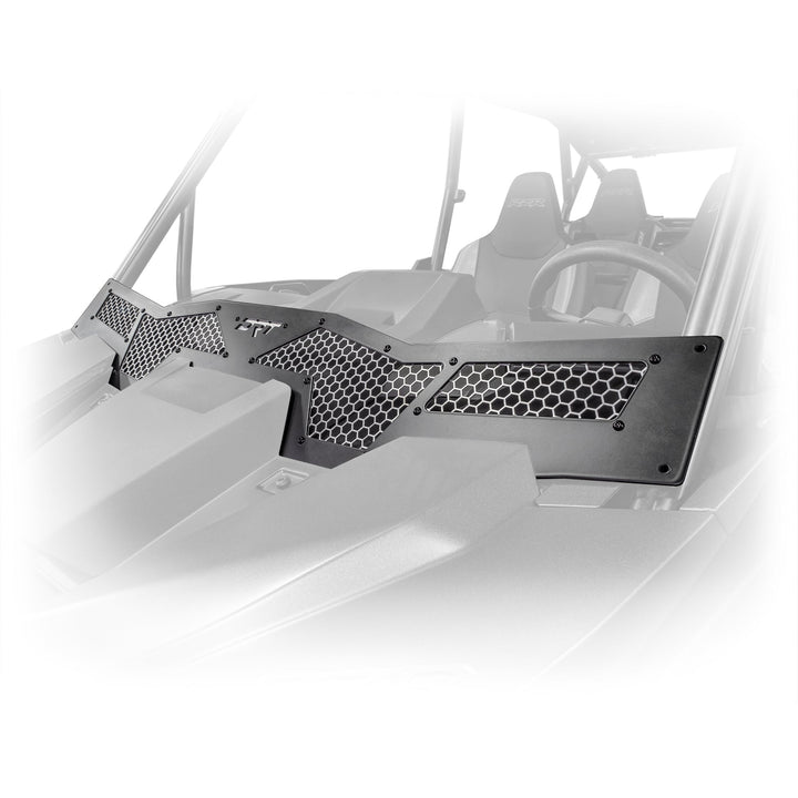 RZR XP 1000 wind diffuser installed on front hood