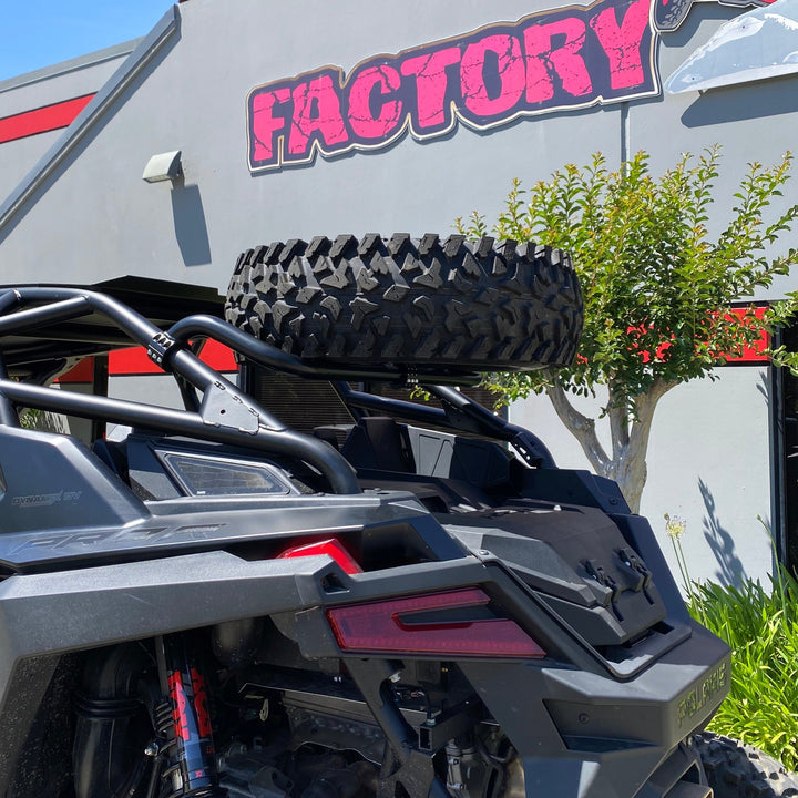 Factory UTV  Polaris RZR Pro R Dual Clamp Spare Tire Mount