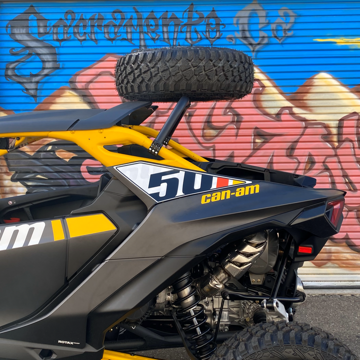 Factory UTV  Can-Am Maverick R Above The Roof Dual Clamp Spare Tire Mount