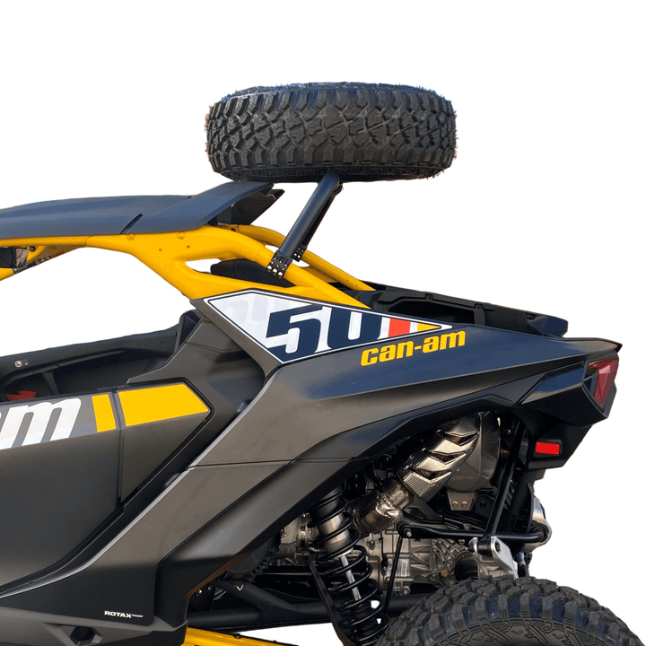 Factory UTV Above The Roof Dual Clamp Spare Tire Mount For Can - Am Maverick R - Rugged Terrain