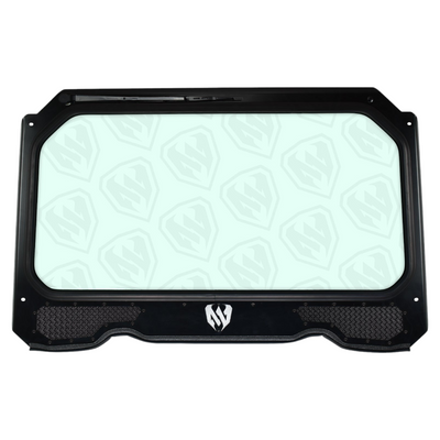 windshield black front view moto armor
