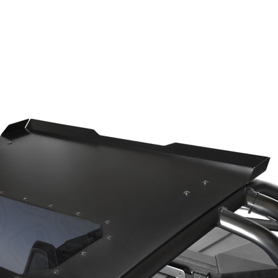 close up detail  top view spoiler sunroof black