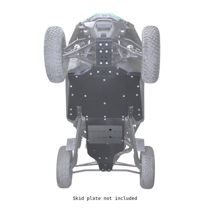 Factory UTV  Polaris RZR Pro R X-Brace for UHMW Skid Plate
