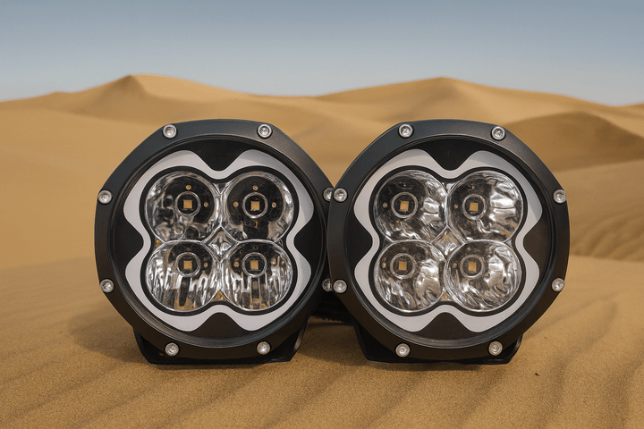 Marshin Whips 6" Pod Lights - Rugged Terrain