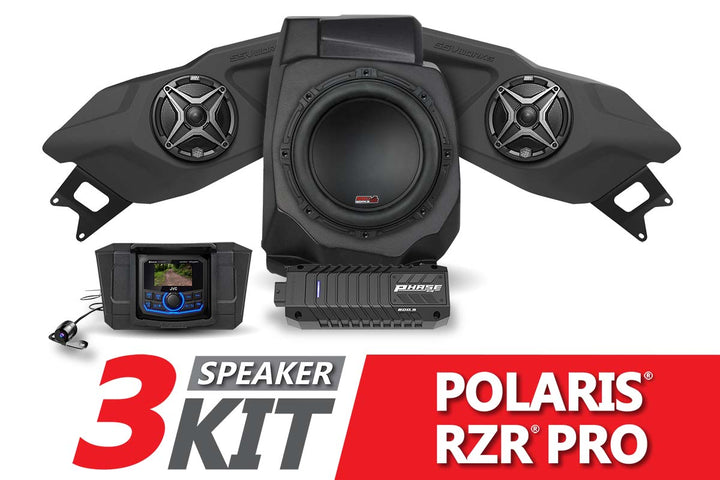 2020 - 2024 Polaris RZR Pro A - Spec SSV 3 - Speaker Plug - & - Play System w/JVC - Rugged Terrain