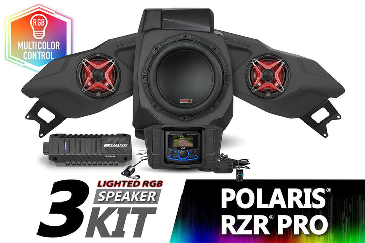 2020 - 2024 Polaris RZR Pro V - Spec 3 - Speaker Plug - & - Play System w/JVC - Rugged Terrain