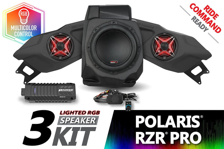2020 - 2024 Polaris RZR Pro V - Spec 3 - Speaker Plug - & - Play System for Ride Command - Rugged Terrain