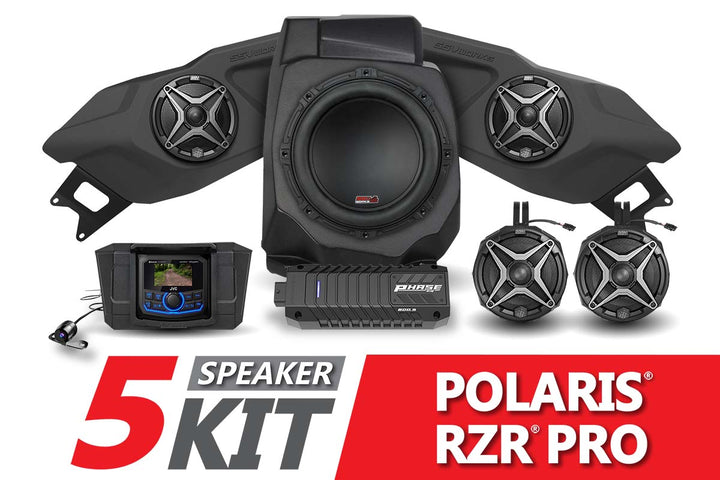 2020 - 2024 Polaris RZR Pro A - Spec SSV 5 - Speaker Plug - & - Play System w/JVC - Rugged Terrain