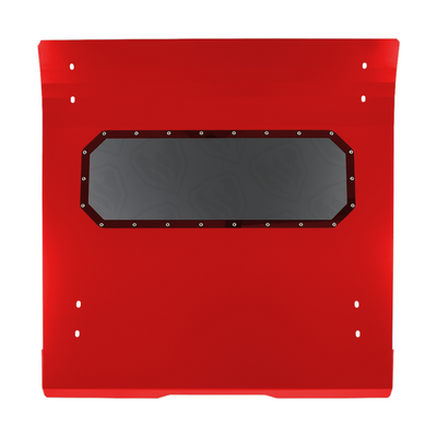 Bottom View Red Motor Armor Roof for Polaris RZR Pro XP  Turbo R