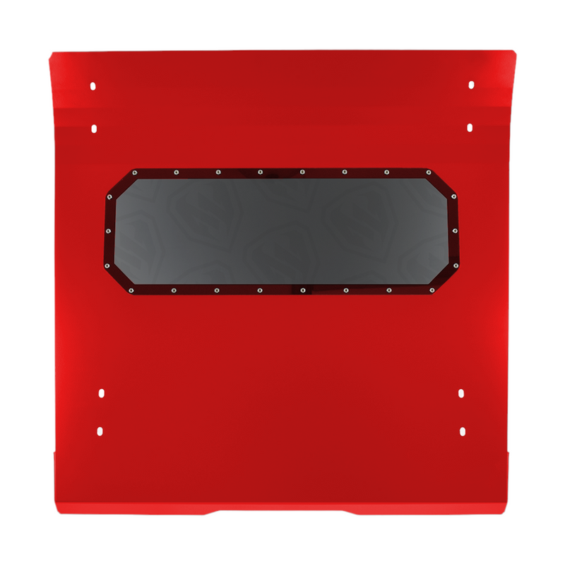 Bottom View Red Motor Armor Roof for Polaris RZR Pro XP  Turbo R