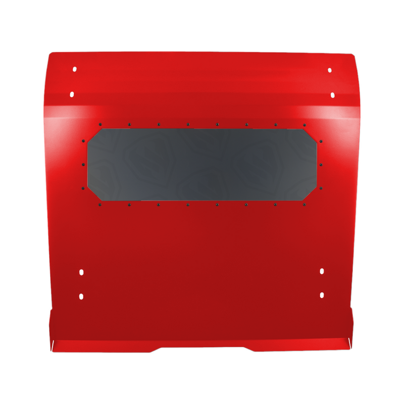 Top View Red Motor Armor Roof for Polaris RZR Pro XP Turbo R