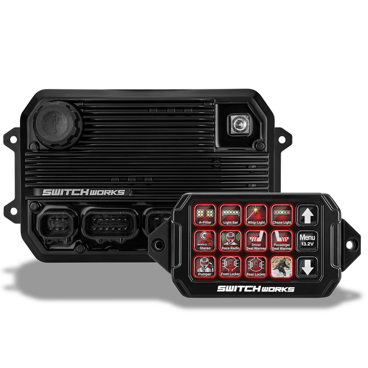Alpha12 Digital Smart Switcher with 12 - Outputs and Rollcage Mount - Rugged Terrain