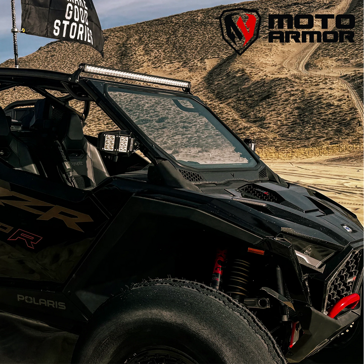 Moto Armor Superfast/Desert Windshield (2025+ Pro Models) For VooDoo Riders Roll Cage Only