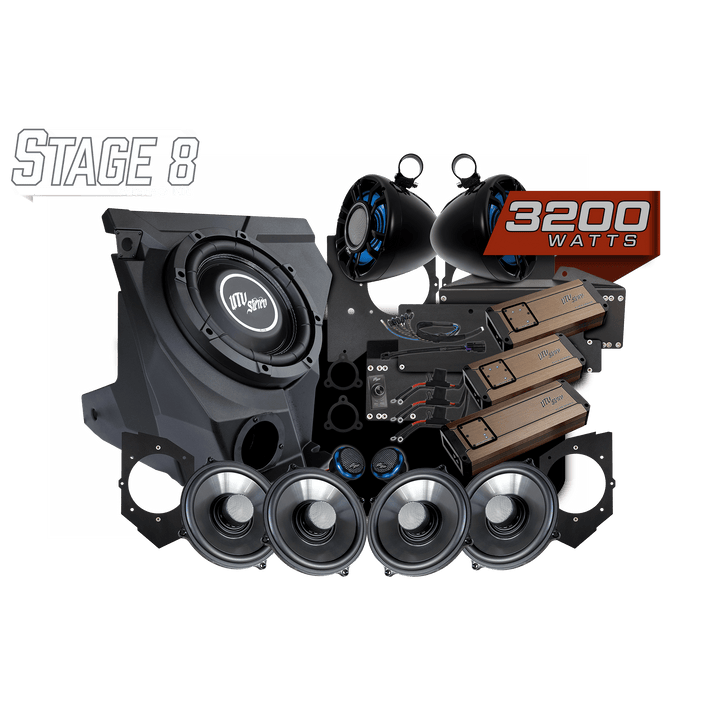 UTV Stereo KAWASAKI® TERYX H2 GARMIN TREAD® Elite Stage 8 Stereo Kit | UTVS - H2 - S8 - GRM - Rugged Terrain
