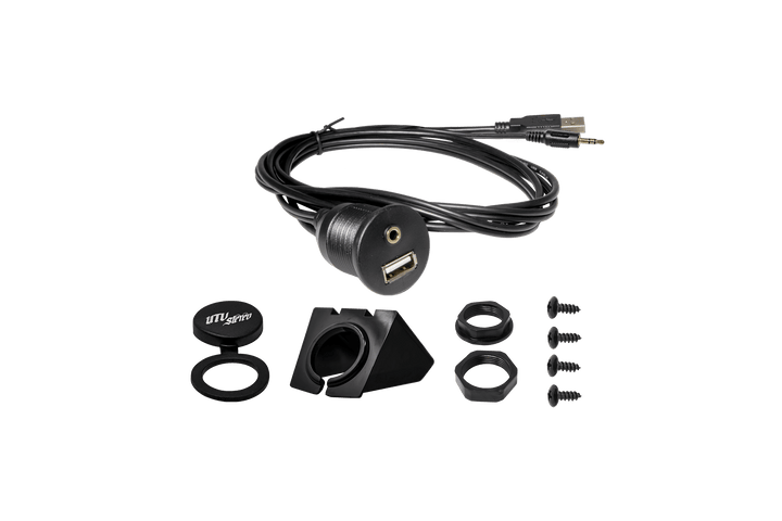 USB & Auxiliary Flush Mount Adapter for Source Units | UTVS - USB/AUX - FLMT - Rugged Terrain