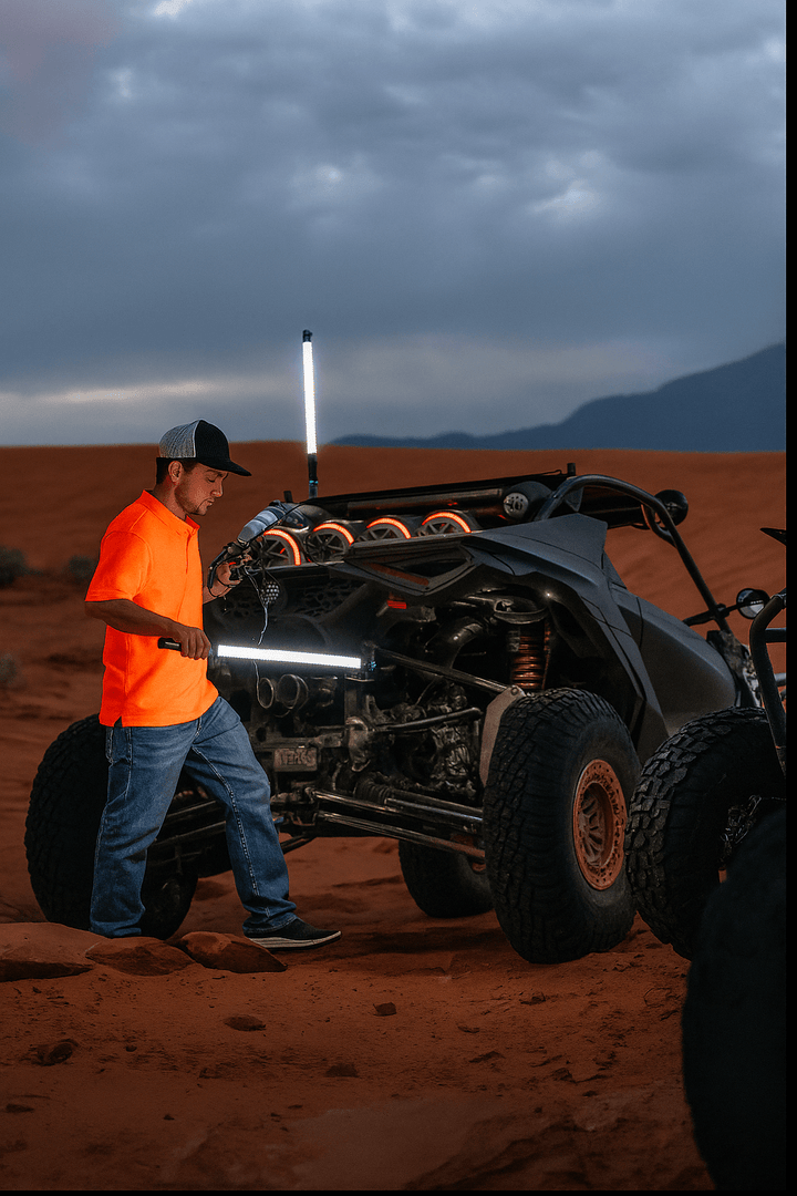 Marshin Whips 16FT Lead For Work Light - Rugged Terrain