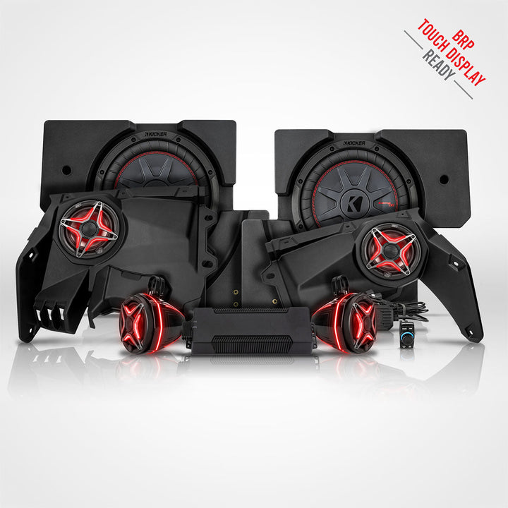 SSV Works Phase-5 V-Spec 6-Speaker System for Can-Am Maverick X3 with BRP Touchscreen