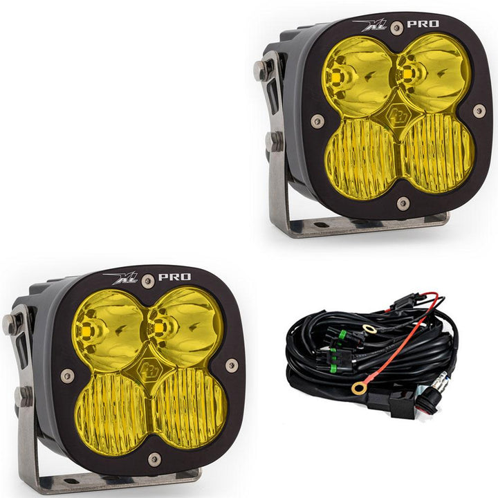 XL Pro LED Auxiliary Light Pod Pair Driving Combo Amber - Rugged Terrain