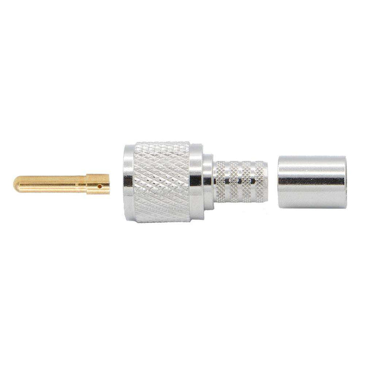 Rugged Radios Crimp - on Male PL - 259 UHF Connector for Rugged LMR400 - UF - RG8 Cable - Rugged Terrain
