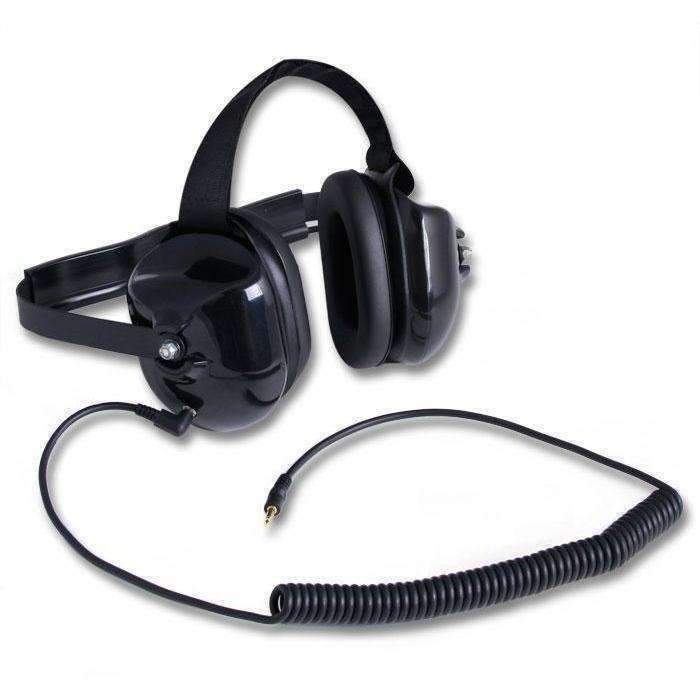 Rugged Radios H40 Behind the Head (BTH) Listen Only Headset - Black - Rugged Terrain