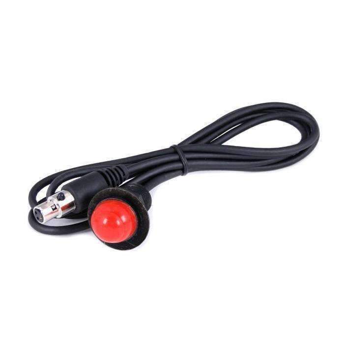 Rugged Radios Hole Mount Push to Talk Cable (PTT) with 48" Straight Cord for Intercoms - Rugged Terrain