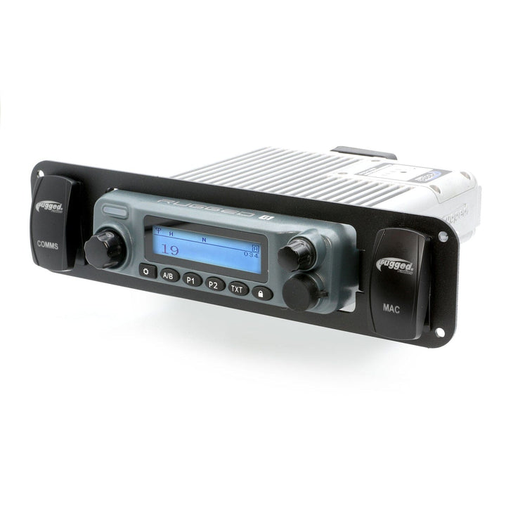 Rugged Radios In - Dash Mount with Two Switch Holes for Rugged Radios - Rugged Terrain