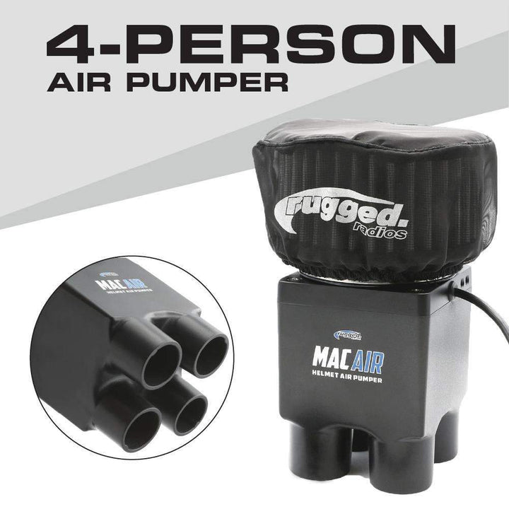 Rugged Radios MAC Air 4 - Person Helmet Air Pumper (Pumper Only) - Rugged Terrain