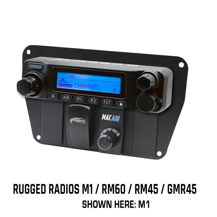 Rugged Radios Multi Mount Insert or Standalone Mount for Rugged Radios M1 - GMR45 - RM60 - RM45 with Rocker Switches - Rugged Terrain