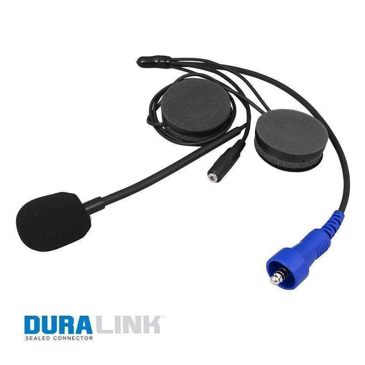 Rugged Radios OFFROAD Wired Helmet Kit with Alpha Audio Speakers Mic & 3.5mm Earbud Jack - Rugged Terrain