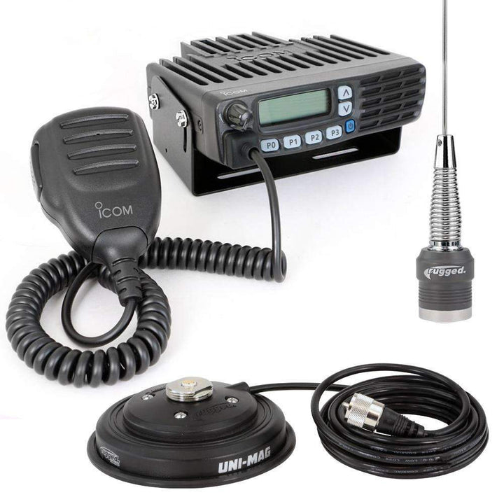 Rugged Radios Radio Kit - Icom F5021 Business Band Mobile Radio with Antenna - Analog Only - Rugged Terrain