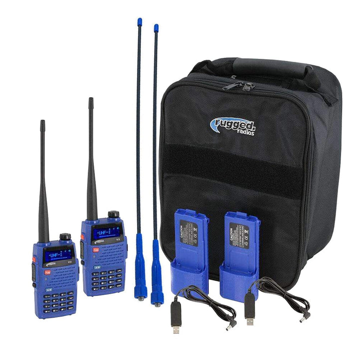 Rugged Radios Ready Pack - With Rugged V3 Handheld Radios - Analog Business Band - Rugged Terrain