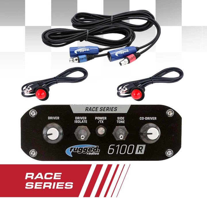 Rugged Radios RRP6100 2 Person Race Intercom Kit - Rugged Terrain