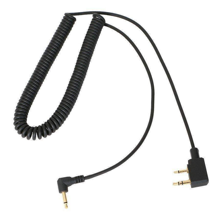 Rugged Radios Rugged and Kenwood Radio - Spotter Headset Listen Only Coil Cord - Rugged Terrain