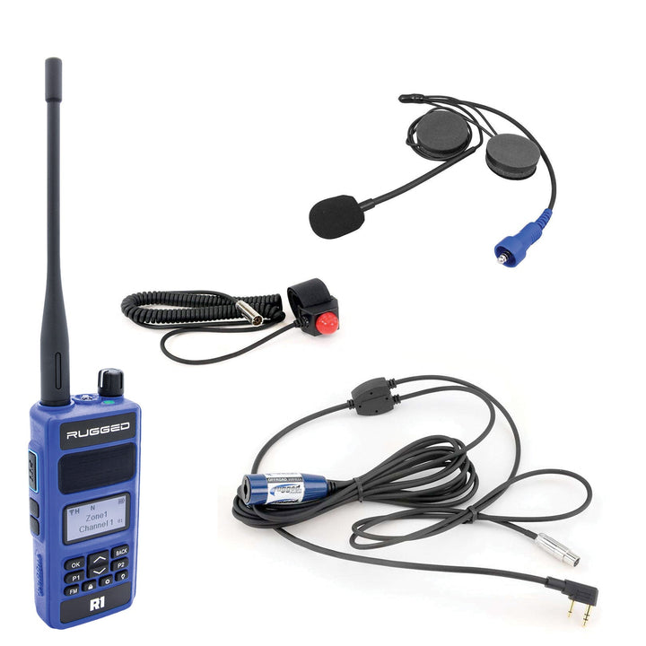 Rugged Radios Single Seat OFFROAD Kit with R1 Handheld Radio - Rugged Terrain
