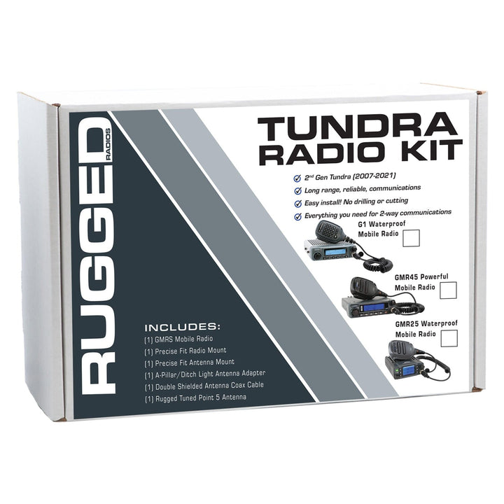 Rugged Radios Toyota Tundra Two - Way GMRS Mobile Radio Kit - Rugged Terrain