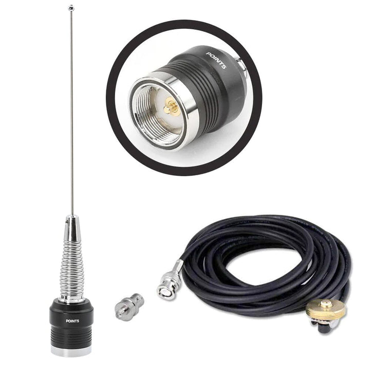 Rugged Radios UHF External Antenna Kit for Handheld Radios (UHF 450 - 470 MHz) - Rugged Terrain