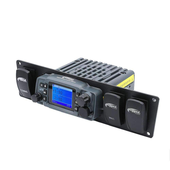 Rugged Radios Yamaha RMAX Mount for GMR25, ABM25 and RM - 25WP Mobile Radio and Rocker Switches - Rugged Terrain