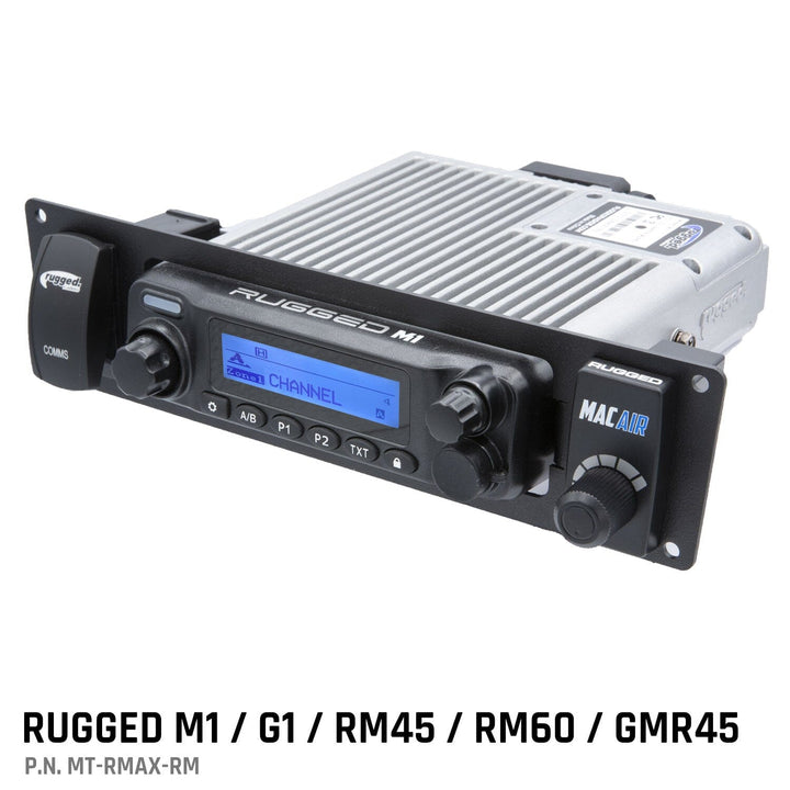 Rugged Radios Yamaha RMAX Mount for M1 / G1 / RM60 / GMR45 Mobile Radio and Rocker Switches - Rugged Terrain