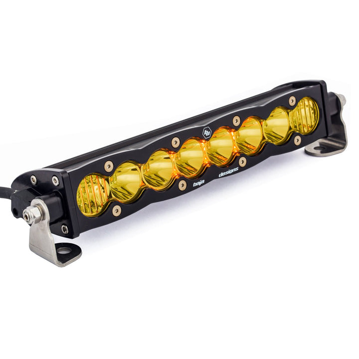 S8 Straight LED Light Bar 10" Driving/Combo Amber - Rugged Terrain