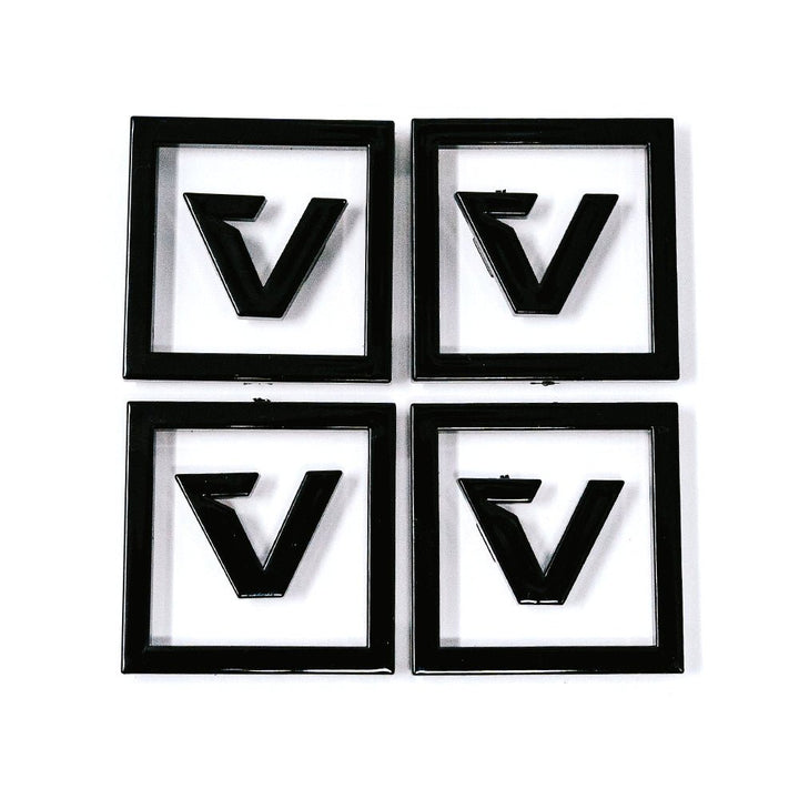 Center Cap Logo Kit Black - Rugged Terrain